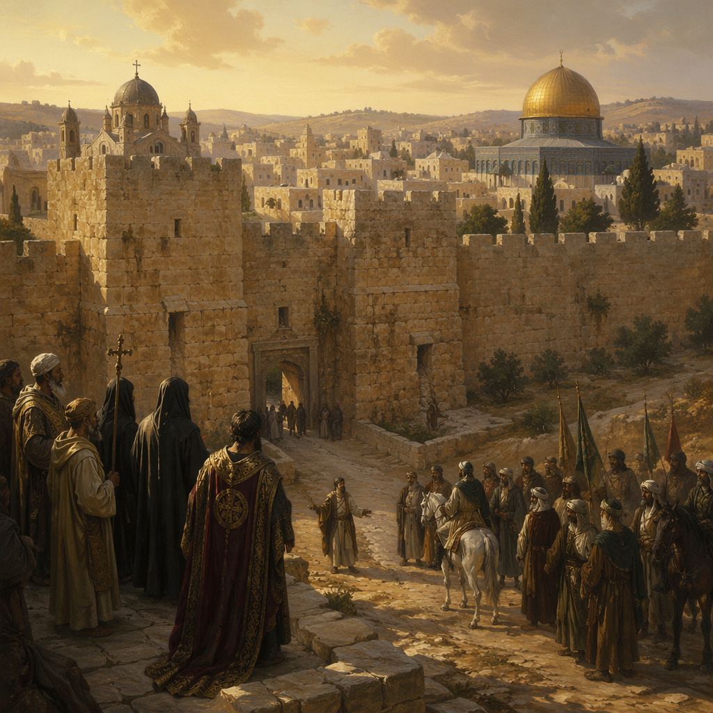 Jerusalem and Rashidun surrender in 637