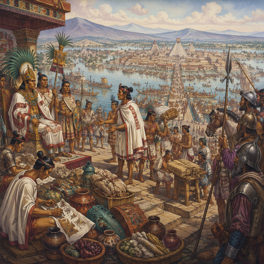 Moctezuma II and Tenochtitlan under crisis