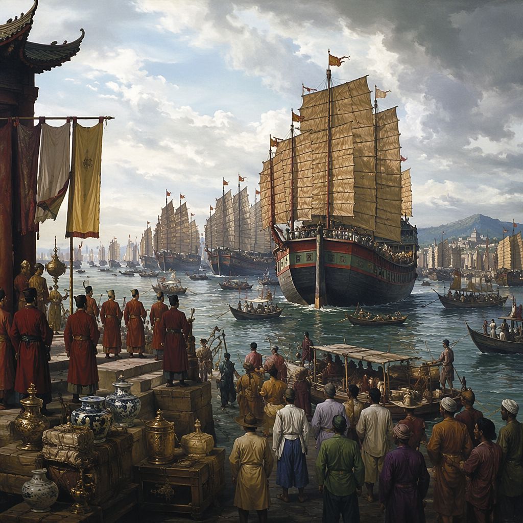 Zheng He's first Indian Ocean voyage